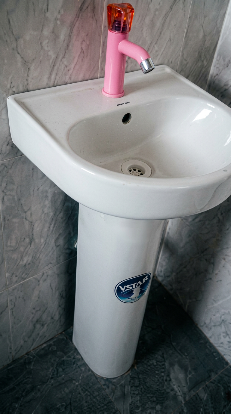 Pedestal wash basin installation — Adedare Nigeria Enterprises